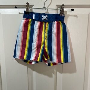 Rugged Butts Striped Kids Swim Trunks